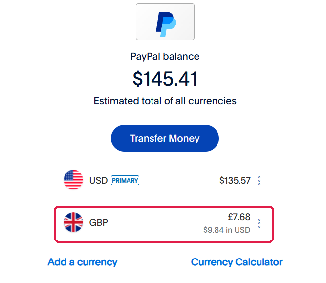 PayPal convert currency on web, step 2: Click Wallet in the top menu.