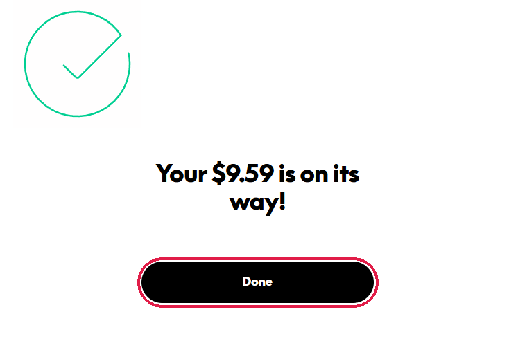 PayPal withdraw GBP to US bank on web, Step 5: Click Done.
