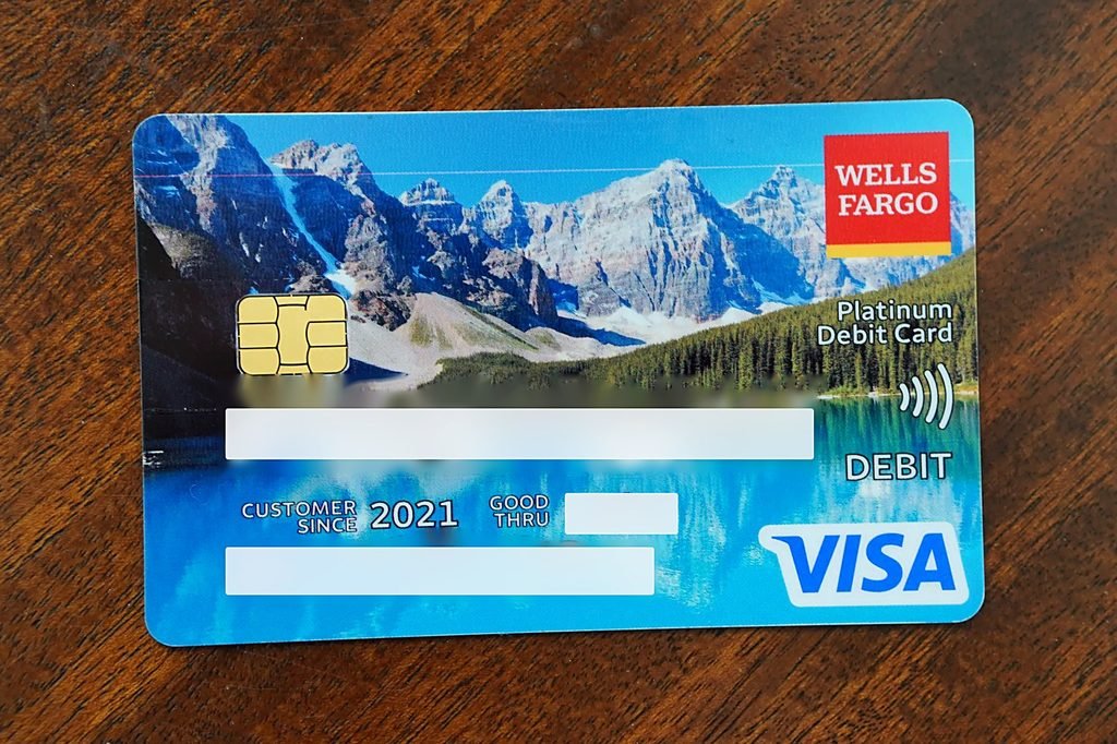 Wells Fargo Platinum Debit Card, my first debit card from 2021
