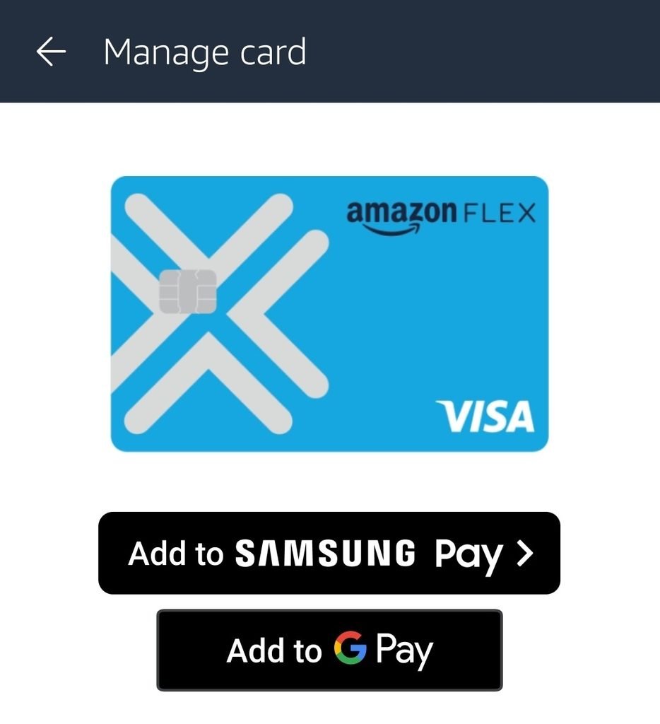 Add the Amazon Flex Debit Card to Samsung Pay and Google Pay