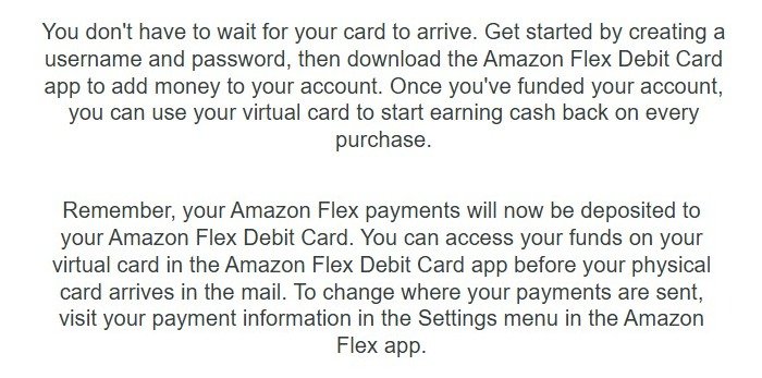 Use the Amazon Flex Debit Card virtual card before the physical card arrives