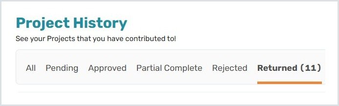 CloudResearch Connect project history showing 11 returned studies