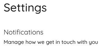 Crowdtap settings with notifications