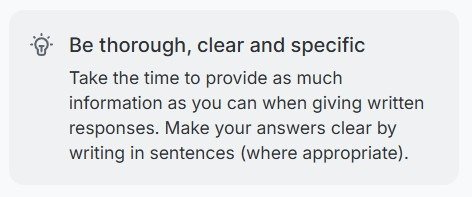 UserCrowd tip: be thorough, clear and specific