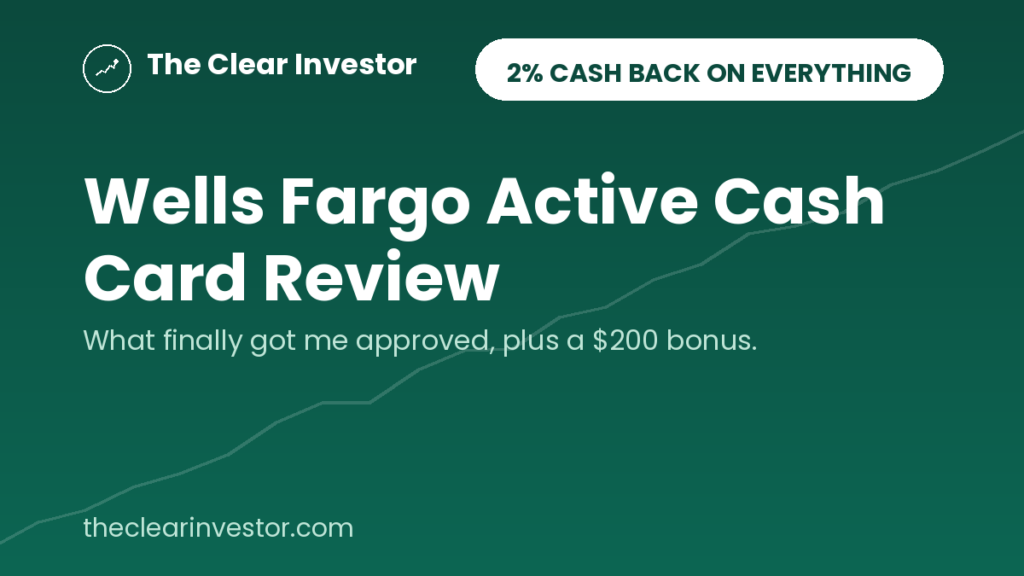 Wells Fargo Active Cash review cover: 2% cash back on everything